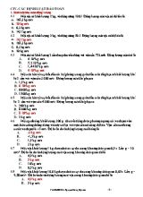 Bài tập trắc nghiệm Vật lý Lớp 10 - Chương IV Các định luật bảo toàn - Nguyễn Công Nghinh